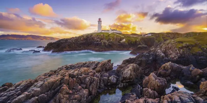 Framed Print : Ireland, Co. Donegal, Fanad, Fanad lighthouse at dusk Framed Print : Ireland, Co. Donegal, Fanad, Fanad lighthouse at dusk
