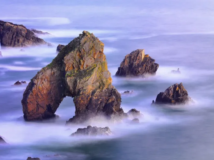 Framed Print : Ireland, Co. Donegal, Maghery, Crohy head, Sea arch and sea stacks Framed Print : Ireland, Co. Donegal, Maghery, Crohy head, Sea arch and sea stacks