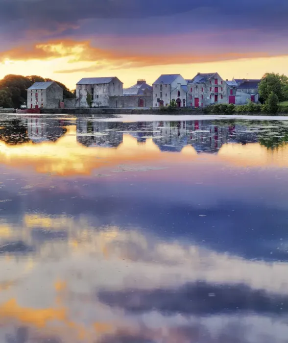 Framed Print : Ireland, Co. Donegal, Ramelton, River lennon at sunrise Framed Print : Ireland, Co. Donegal, Ramelton, River lennon at sunrise