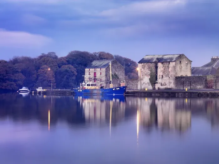 Framed Print : Ireland, Co. Donegal, Ramelton, River lennon at dusk Framed Print : Ireland, Co. Donegal, Ramelton, River lennon at dusk