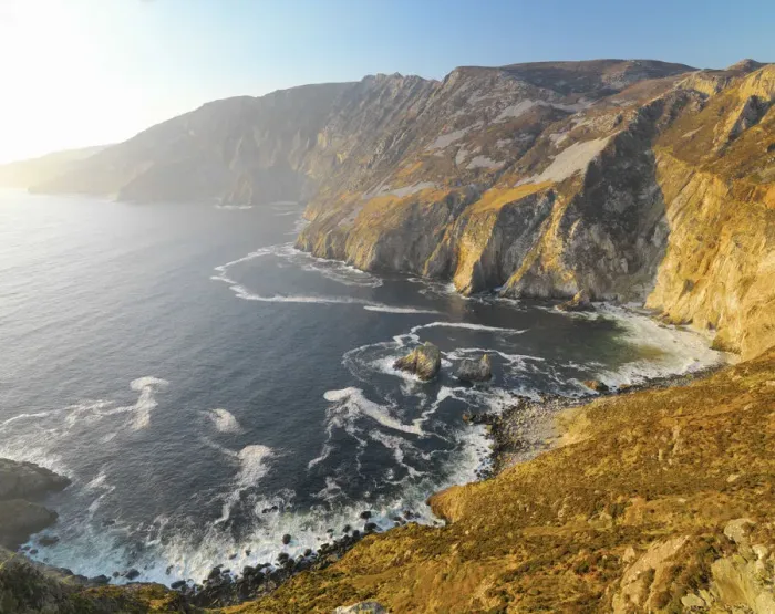 Framed Print : Ireland, Co. Donegal, Slieve League (Sliabh Liag), highest sea cliffs on the island of Framed Print : Ireland, Co. Donegal, Slieve League (Sliabh Liag), highest sea cliffs on the island of