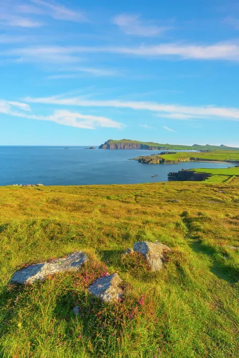 Framed Print : Ireland, Co. Kerry, Dingle, Clogher Head and Three Sisters Framed Print : Ireland, Co. Kerry, Dingle, Clogher Head and Three Sisters