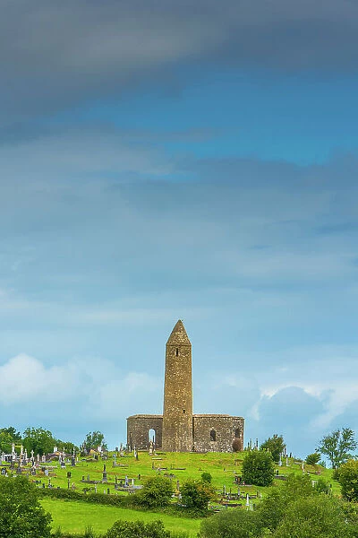 Ireland, Co. Mayo, Knockanour, Turlough Round Tower, founded by Saint Patrick in 5th Century