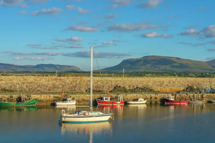Framed Print : Ireland, Co. Sligo, Mullaghmore harbour