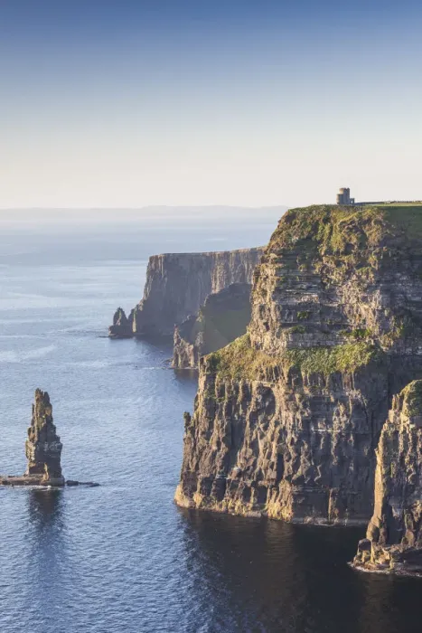 Framed Print : Ireland, County Clare, Cliffs of Moher, 200 meter high cliffs, dusk Framed Print : Ireland, County Clare, Cliffs of Moher, 200 meter high cliffs, dusk
