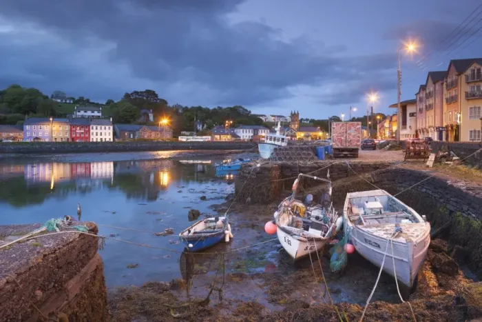 Framed Print : Ireland, County Cork, Bantry, harbor view, evening Framed Print : Ireland, County Cork, Bantry, harbor view, evening