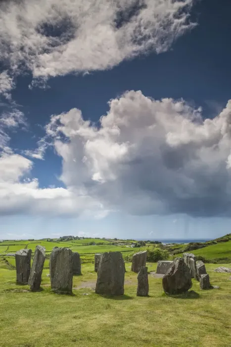 Framed Print : Ireland, County Cork, Drombeg, Drombeg Stone Circle, 5th century Framed Print : Ireland, County Cork, Drombeg, Drombeg Stone Circle, 5th century