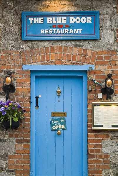 Ireland, County Limerick, Adare, Irelands Prettiest Village, The Blue Door Restaurant