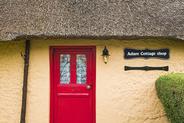 Ireland, County Limerick, Adare, Irelands Prettiest Village, cottage details