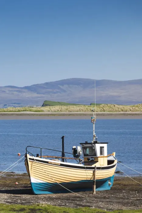 Framed Print : Ireland, County Mayo, Murrisk, fishing boat Framed Print : Ireland, County Mayo, Murrisk, fishing boat