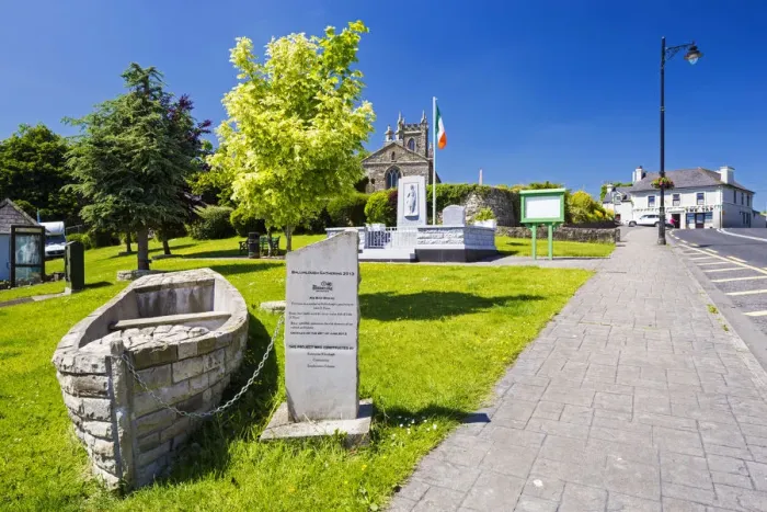 Framed Print : Ireland, County Roscommon, Ballinlough. A typical village scene Framed Print : Ireland, County Roscommon, Ballinlough. A typical village scene