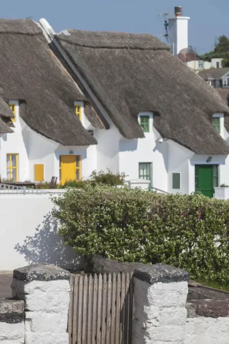 Framed Print : Ireland, County Waterford, Dunmore East, traditional cottage detail Framed Print : Ireland, County Waterford, Dunmore East, traditional cottage detail