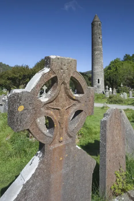 Framed Print : Ireland, County Wicklow, Glendalough, ancient monastic settlement started by St. Kevin Framed Print : Ireland, County Wicklow, Glendalough, ancient monastic settlement started by St. Kevin
