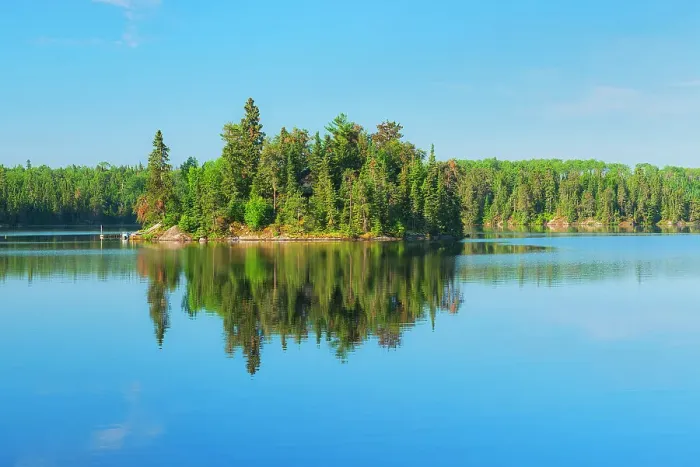 Framed Print : Island in Blindfold Lake Kenora DIstrict, Ontario, Canada Framed Print : Island in Blindfold Lake Kenora DIstrict, Ontario, Canada