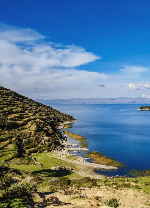 Framed Print : Island of the Sun, Titicaca Lake, La Paz Department, Bolivia