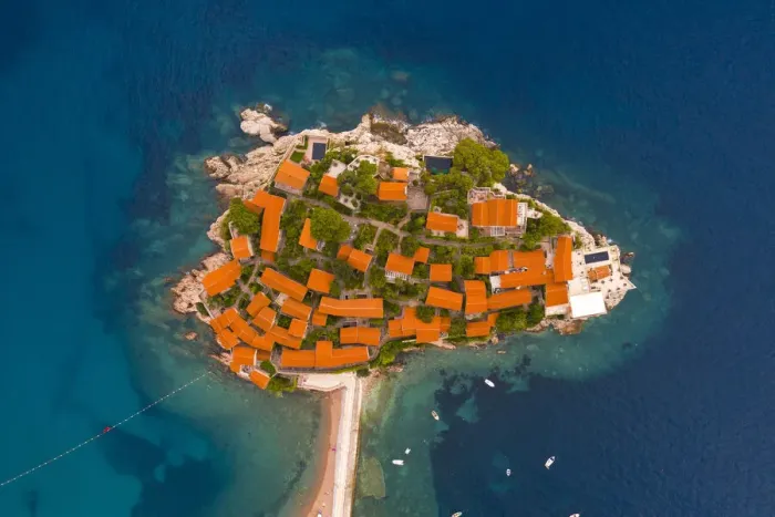 Framed Print : Island village of Sveti Stephan, Sveti Stephan, Budva, Montenegro Framed Print : Island village of Sveti Stephan, Sveti Stephan, Budva, Montenegro