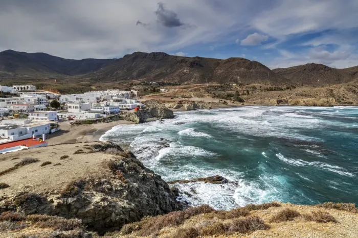 Framed Print : Isleta del Moro, Cabo de Gata, Almeria, Andalusia, Spain