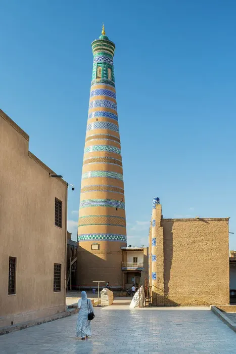 Framed Print : Islom-Hoja Minaret, Khiva, Uzbekistan Framed Print : Islom-Hoja Minaret, Khiva, Uzbekistan