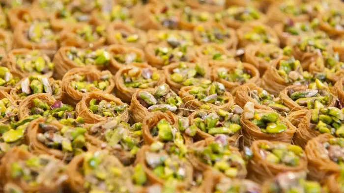 Framed Print : Israel, Bethlehem, Baklava pastries Framed Print : Israel, Bethlehem, Baklava pastries