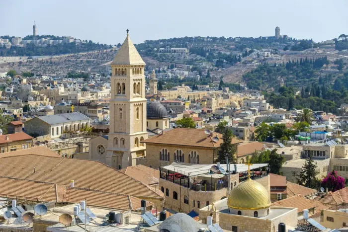 Framed Print : Israel, Jerusalem District, Jerusalem. The bellower of the Lutheran Church of Framed Print : Israel, Jerusalem District, Jerusalem. The bellower of the Lutheran Church of