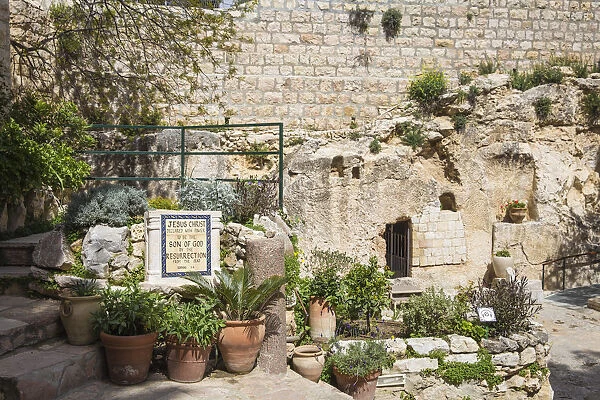 Israel, Jerusalem, The Garden Tomb, a possible site of the burial and resurrection
