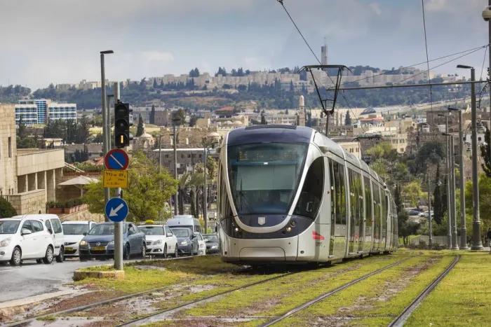 Framed Print : Israel, Jerusalem, Jerusalem Light Rail Tram Framed Print : Israel, Jerusalem, Jerusalem Light Rail Tram