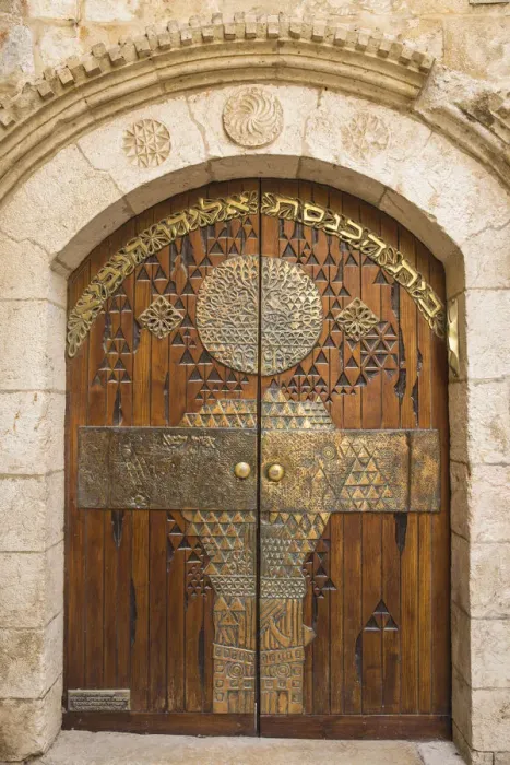 Framed Print : Israel, Jerusalem, Jewish Quarter, Synagogue door Framed Print : Israel, Jerusalem, Jewish Quarter, Synagogue door
