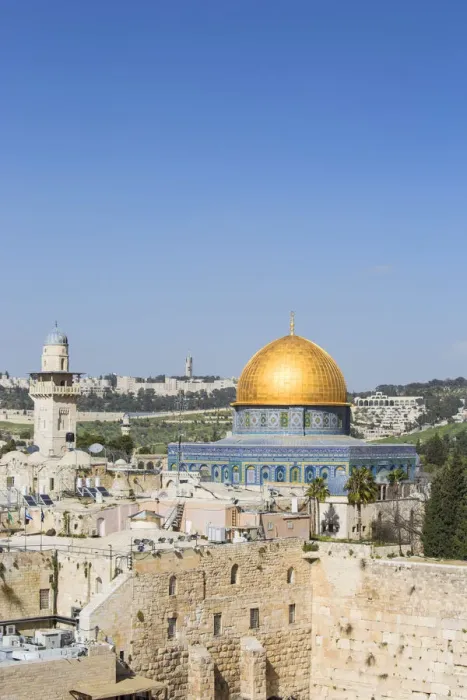 Framed Print : Israel, Jerusalem, Old City, Temple Mount, Dome of the Rock and The Western Wall Framed Print : Israel, Jerusalem, Old City, Temple Mount, Dome of the Rock and The Western Wall