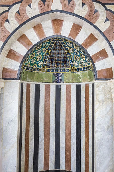 Israel, Jerusalem, Temple Mount, Dome of the Rock, Detail of the The Dome of Joseph