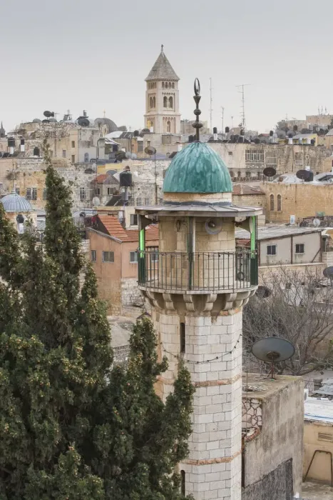 Framed Print : Israel, Jerusalem, View of Muslim Quarter Framed Print : Israel, Jerusalem, View of Muslim Quarter