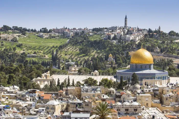 Framed Print : Israel, Jerusalem, View of the Old City, Dome of the Rock on Temple Mount Framed Print : Israel, Jerusalem, View of the Old City, Dome of the Rock on Temple Mount
