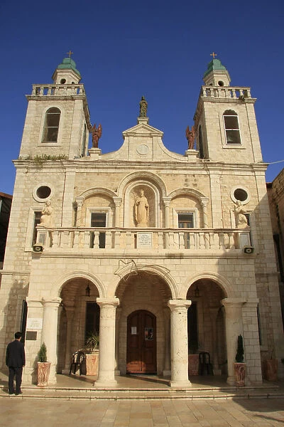 Israel, Lower Galilee, the Franciscan Church at Kafr Cana mark the place where Jesus