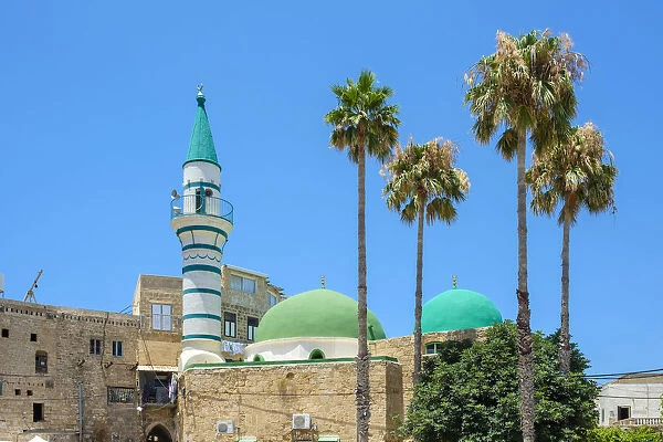 Israel, North District, Upper Galilee, Acre (Akko). Mosque in the old city