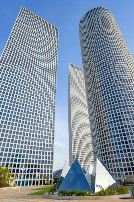 Framed Print : Israel, Tel Aviv District, Tel Aviv-Yafo. Skyscrapers at Azrieli Center Framed Print : Israel, Tel Aviv District, Tel Aviv-Yafo. Skyscrapers at Azrieli Center