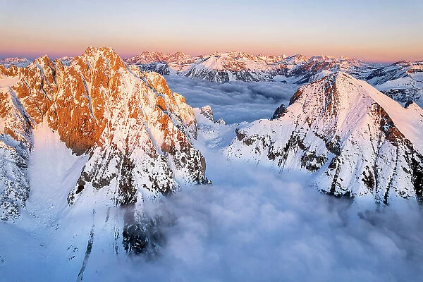 Italian alps in Lombardy district, Brescia province in Italy