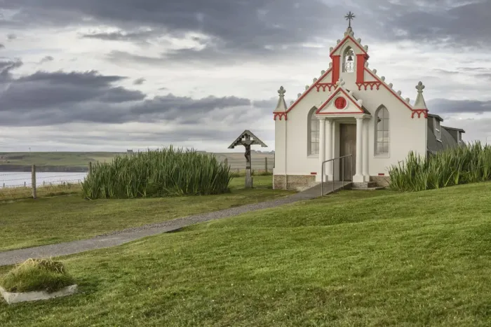 Framed Print : Italian Chapel (Queen of Peace Chapel), Lamb Holm, Mainland, Orkney islands, Scotland, UK Framed Print : Italian Chapel (Queen of Peace Chapel), Lamb Holm, Mainland, Orkney islands, Scotland, UK