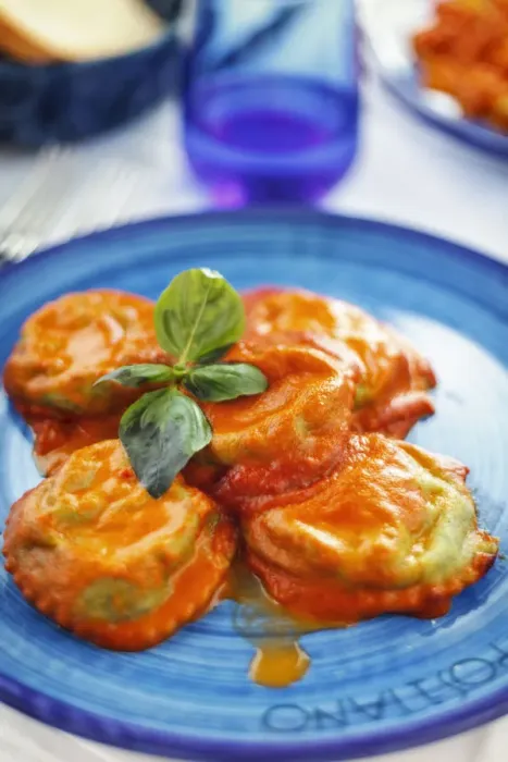 Framed Print : Italy, Amalfi Coast, Positano, Ravioli al Sugo Framed Print : Italy, Amalfi Coast, Positano, Ravioli al Sugo