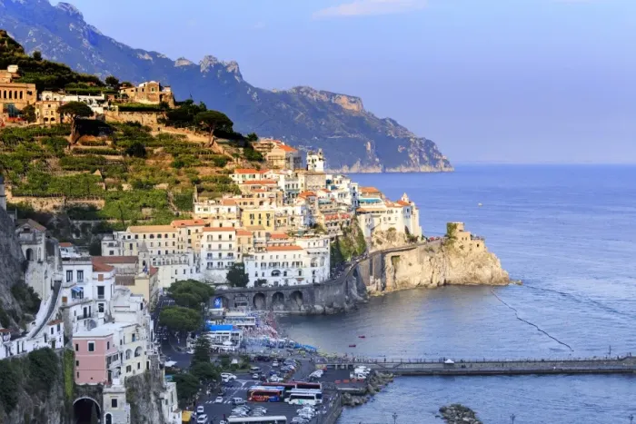 Framed Print : Italy, Campagnia, Amalfi Coast, Amalfi. The town of Amalfi Framed Print : Italy, Campagnia, Amalfi Coast, Amalfi. The town of Amalfi