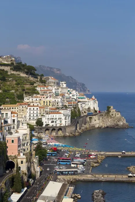 Framed Print : Italy, Campagnia, Amalfi Coast, Amalfi. The town of Amalfi
