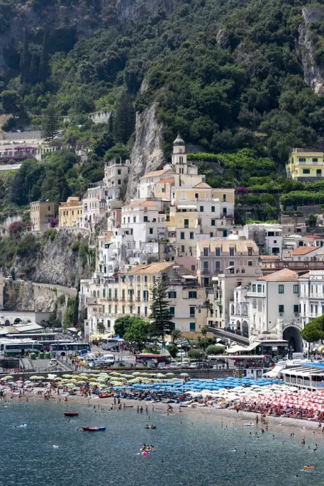 Framed Print : Italy, Campagnia, Amalfi Coast, Amalfi. The town of Amalfi