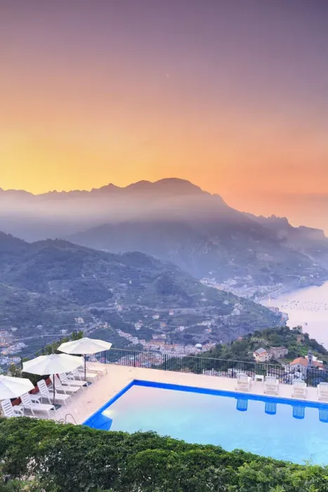 Framed Print : Italy, Campagnia, Amalfi Coast, Ravello. The Coastline from the town of Ravello