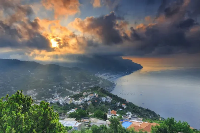 Framed Print : Italy, Campagnia, Amalfi Coast, Ravello. The Coastline from the town of Ravello Framed Print : Italy, Campagnia, Amalfi Coast, Ravello. The Coastline from the town of Ravello