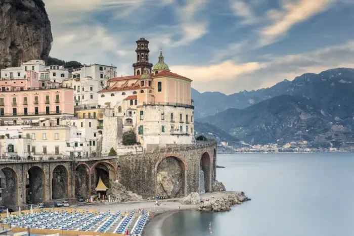 Framed Print : Italy, Campania, Amalfi Coast, Salerno district. Peninsula of Sorrento. Atrani Framed Print : Italy, Campania, Amalfi Coast, Salerno district. Peninsula of Sorrento. Atrani