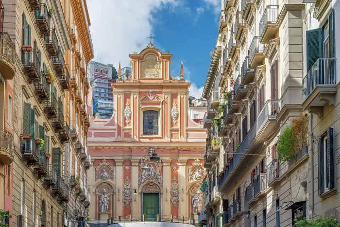 Framed Print : Italy, Campania. Naples. Santa Maria in Portico