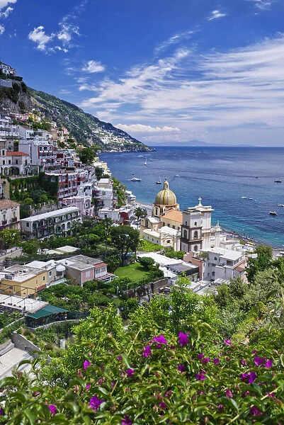 Italy, Campania, Salerno district, Amalfi Coast, Positano. Santa Maria Assunta church