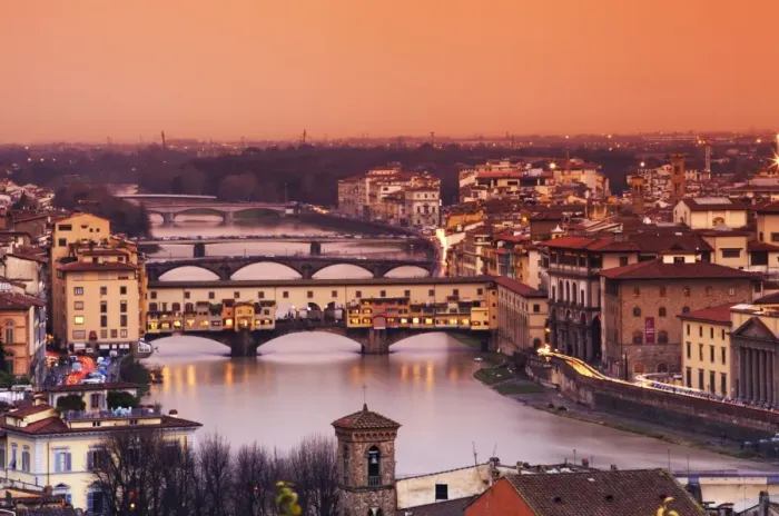 Framed Print : Italy, Florence, Tuscany, Western Europe; Ponte Vecchio and other bridges on the Arno river Framed Print : Italy, Florence, Tuscany, Western Europe; Ponte Vecchio and other bridges on the Arno river