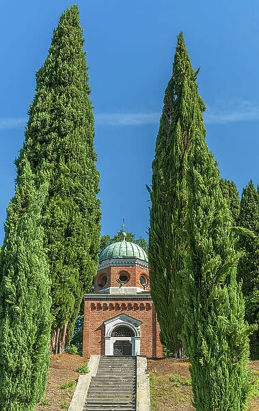 Italy, Friuli Venezia Giulia. The mausoleum of Teodore de la tour near in the Collio area