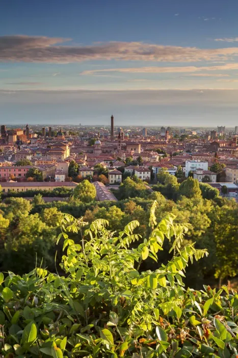 Framed Print : Italy, Italia. Emilia-Romagna, Bologna district, Bologna. Skyline of the city