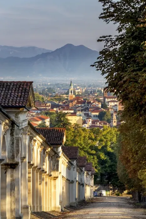 Framed Print : Italy, Italia. Veneto. Vicenza. Monte Berico Sanctuary, the Scalette is a 192 steps Framed Print : Italy, Italia. Veneto. Vicenza. Monte Berico Sanctuary, the Scalette is a 192 steps