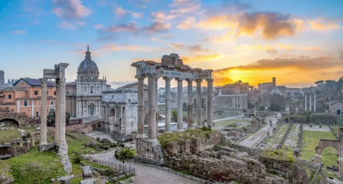 Framed Print : Italy, Lazio, Rome, Forum at sunrise Framed Print : Italy, Lazio, Rome, Forum at sunrise